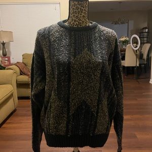 Blue & Grey Jantzen Long Sleeve Sweater